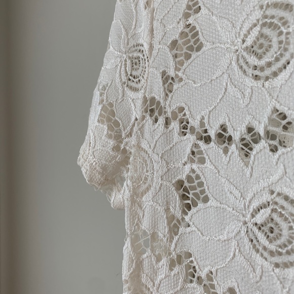 {Forever 21} White Crochet Swim Coverup Dress - Picture 4 of 4